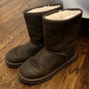 Brown ugg waterproof boots
